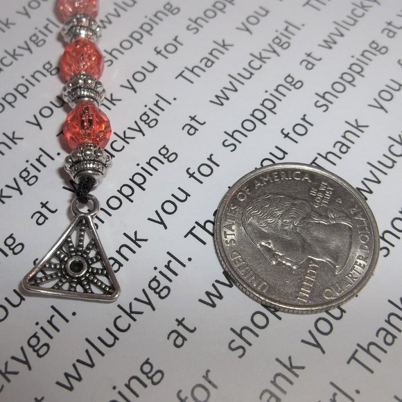 New Bookmark Bookmarker Handmade Beaded Book Thong Marker Gift Idea Reading 8205 - Picture 6 of 11